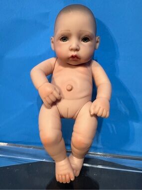 Mama Doll Reborn Silicon Realistic Baby Girl Doll 2011 NPK Collection  10”